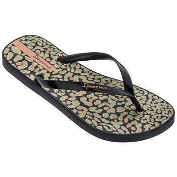 Ipanema Slippers Dames Animal Print Zwart UA0618452 Belgie